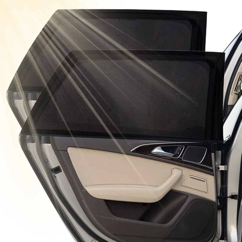 Sonnenschutz für Kinderwagen, 2er-Pack Sonnenblendensocken für Kinder und Haustiere, UV-Strahlenblocker und Moskitonetz,...