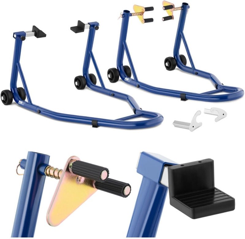 MSW - 2 Montageständer Motorrad Aufbocker Motorradheber Vorder- und Hinterrad 200 kg