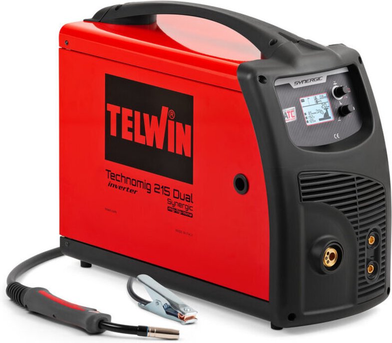 Technomig 215 Dual Synergic Electroden Wig Schweißgeräte Inverter 220A - Telwin