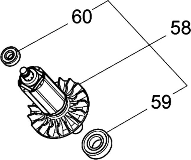 Makita 519429-4 Rotor Anker Baugruppe 18V Für Dur 187, 188, 189
