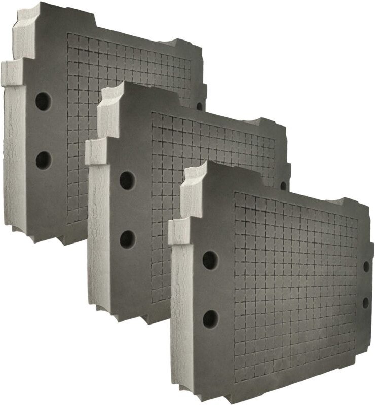 3x Schaumstoffeinlage kompatibel mit Hitachi Hit Case i-iv Werkzeugkoffer - Individuell Anpassbar, Schaumstoff / Hartsch...