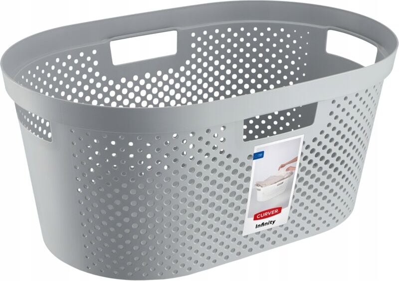 Infinity 40L Wäschebehälter, hellgrau - Curver