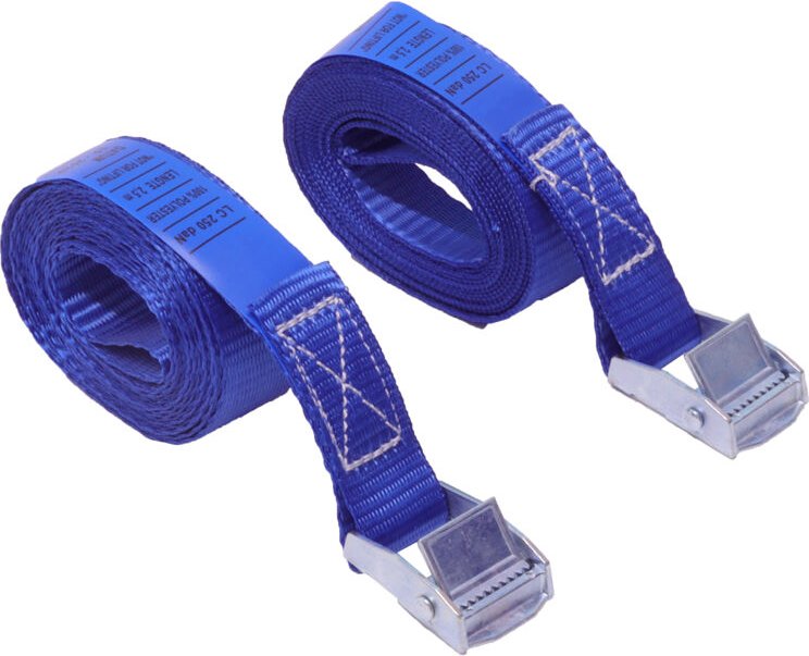 Spanngurt 2,5 m mit Klemmschnalle - Pro Set 2 Stück