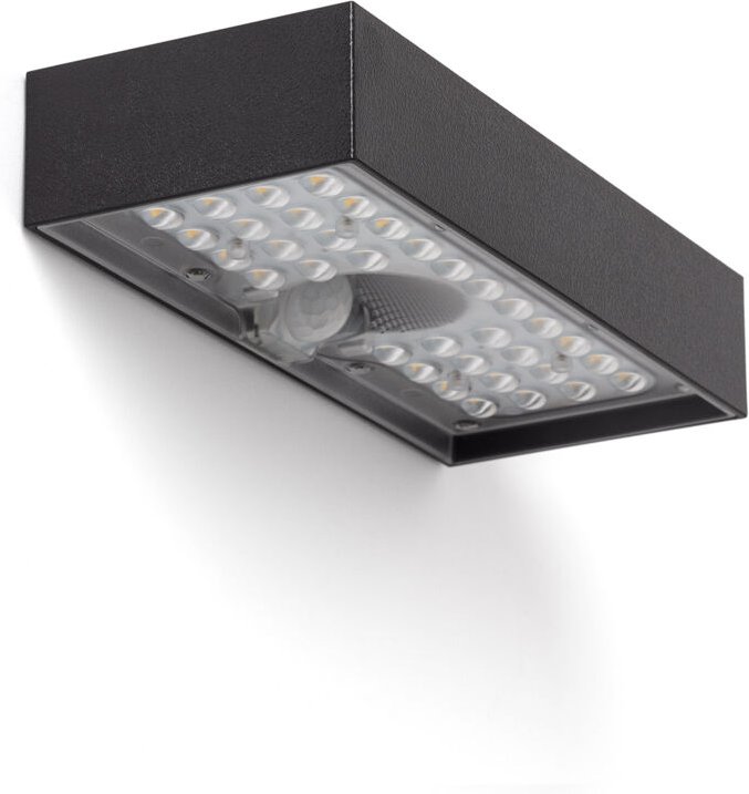 Wandleuchte Karl 6W Solar Aussen Schwarz 3000K Warmweiß