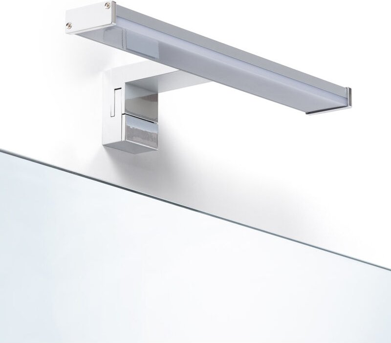 Efectoled - Wandleuchte Spiegel Badezimmer 6W Silber Big Kendari 2700K Warmweiß