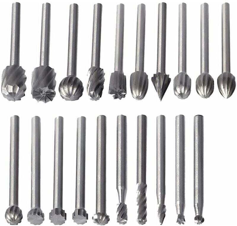 20 HSS-Fräser – 3-mm-Schaft – Für Dremel – Holzfräszubehör – Multifunktionswerkzeug