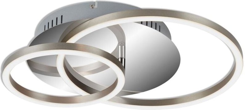 Briloner - led Deckenleuchte dimmbar Memoryfunktion matt-nickel 30W Metall