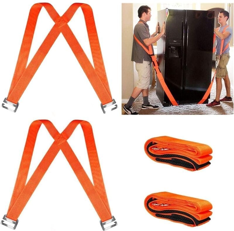 Hebe- und Umzugsgurte für 2 Personen, Umzugsgurt, Hebegurt nach oben, Möbelhebe- und Umzugsgurte, zum Tragen, Bewegen vo...