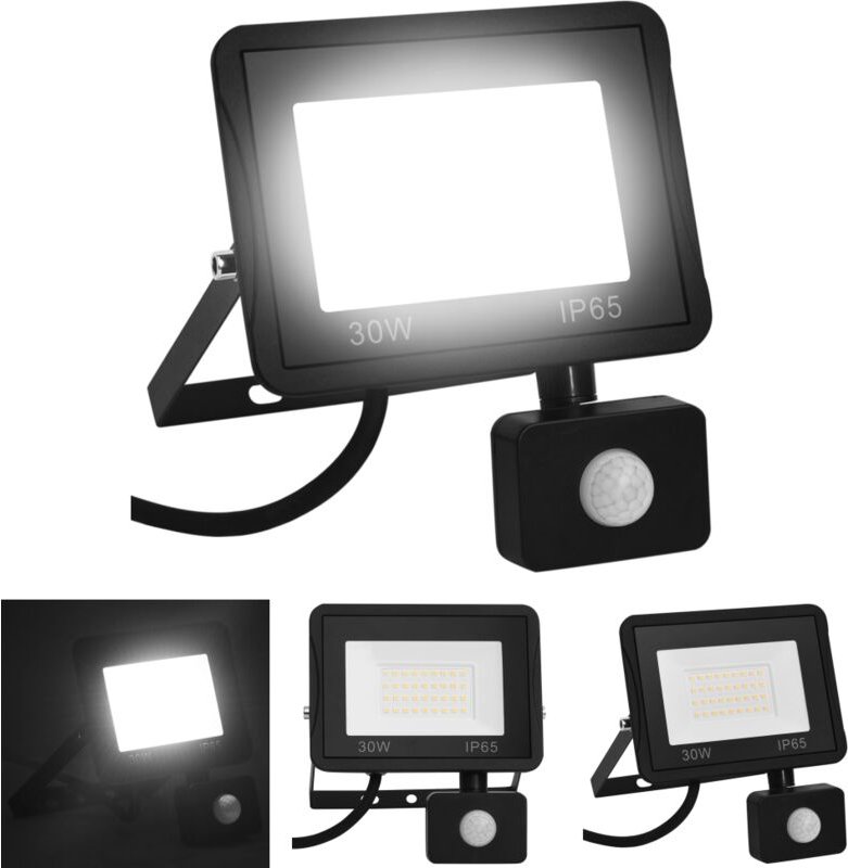 LED-Fluter mit Sensor 30 W Kaltweiß