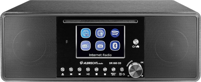 Dr 895 Internet Tischradio Internet, dab+, ukw cd, usb, wlan, Internetradio Schwarz - Albrecht