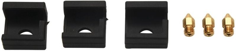 Silikon-Abdeckblock für 3D-Drucker für Mk7/Mk8 Mk9 Hotend 3, 3 Pro, -10,10S, S4, S5 Anet A8 und 0,4-mm-Extrusionsdüsendr...