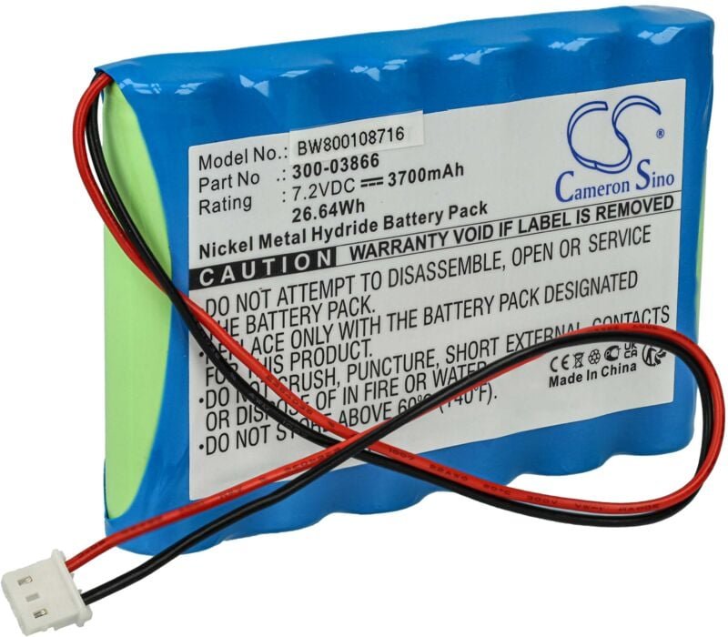 Vhbw - Akku kompatibel mit Honeywell Lynx Alarmanlage, Alarmsystem (3700 mAh, 7,2 v, NiMH)