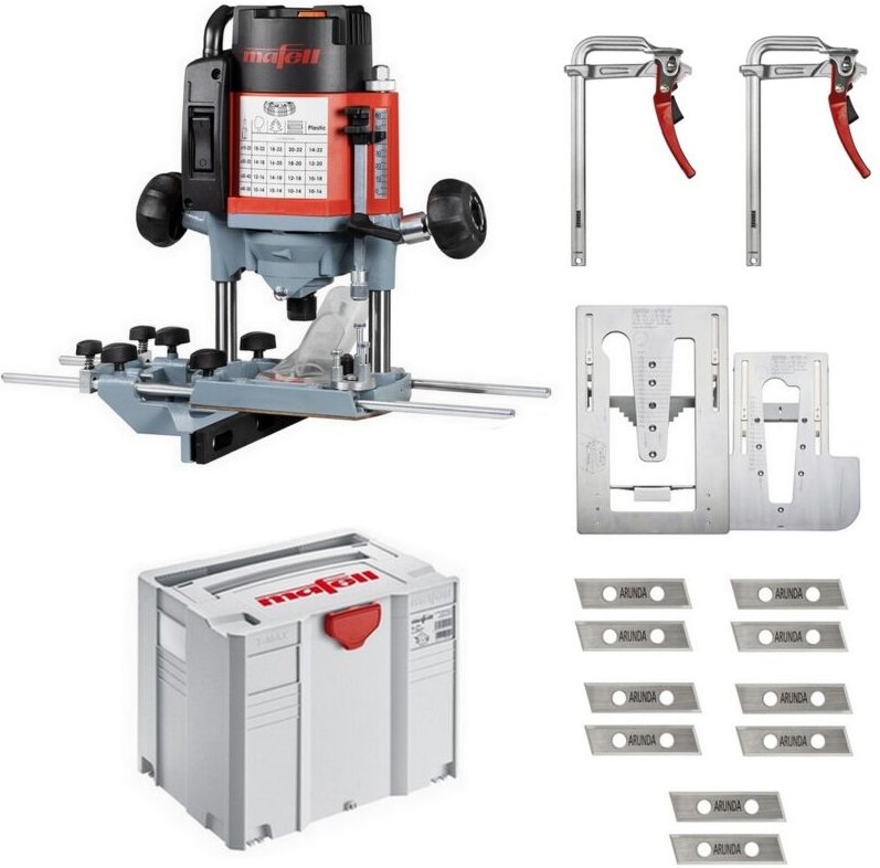Mafell Oberfräse LO 65 Ec MaxiMax im T-MAX 91C701 + Arunda System