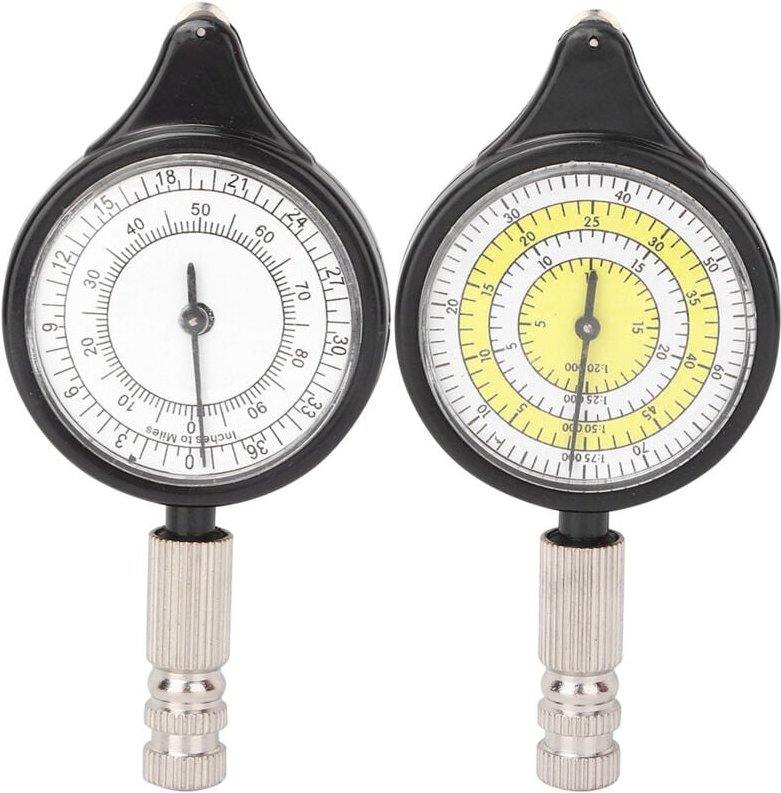 Mini-Kartenmesser für den Außenbereich, Entfernungsrechner, Kartierungswerkzeug, Metallrad - Eosnow