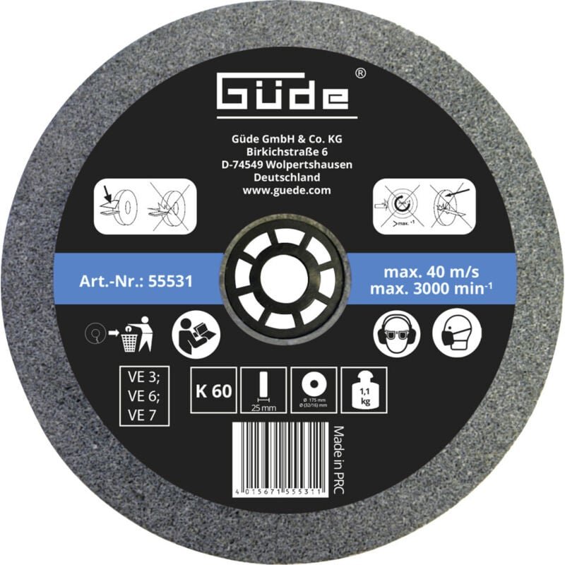 Güde - Schleifscheibe 175x25x32 mm K60