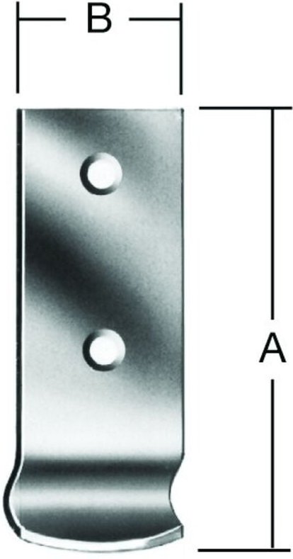 Vormann - Schließhaken für Spannverschluss gekröpft,L46mm Edelstahl rostfrei
