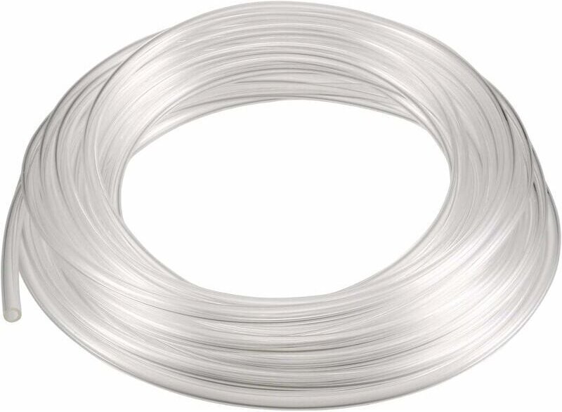 mm x 2,5 mm Polyurethan-Schlauch, Polyurethan-Pneumatik-Luftschlauch, transparent, weiß, 6 m lang..DEBUNS