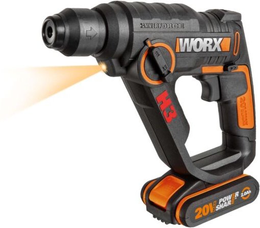 WORX WX390 Hammerbohrer/Schrauber mit Akku und Ladegerät