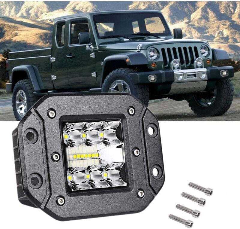 LED-Scheinwerferleiste, 5 Zoll, 39 w, Scheinwerfer, Arbeitsscheinwerfer für Offroad-Autos, LKWs, SUVs, ATVs, 4x4, Trakto...