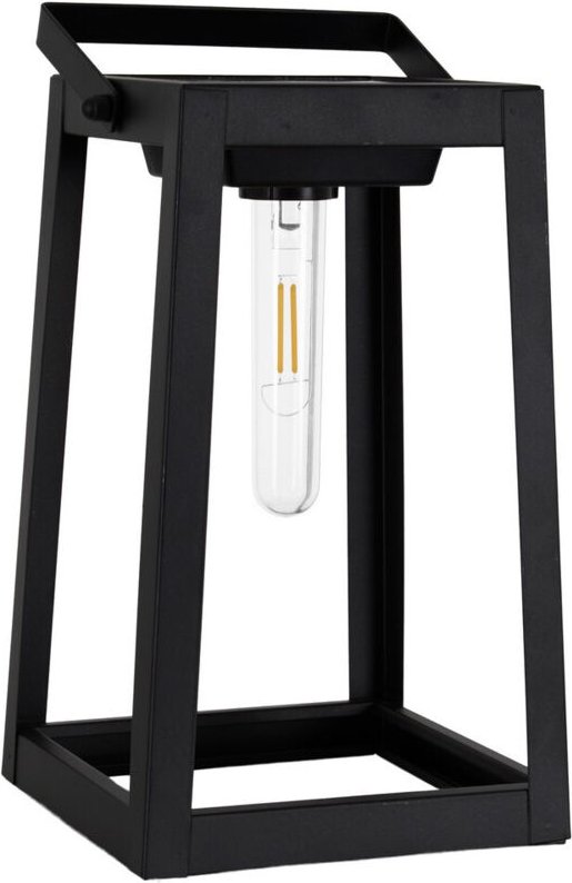 Naeve LUCIE LED Solar Tragbare Stehleuchte Schwarz Dämmerungssensor 3000-3500K IP44