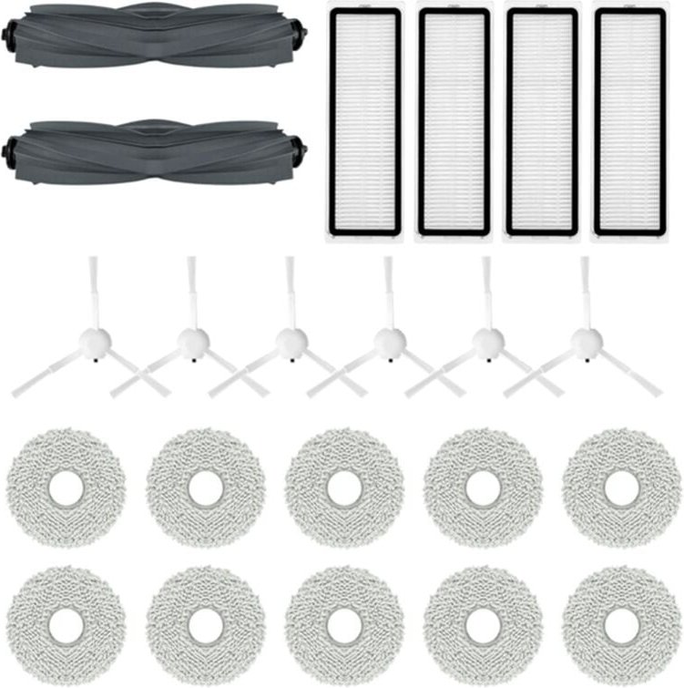 Wichtigsten Seite Pinsel Hepa-Filter Mopp Tuch für Bot L10S Ultra/ S20