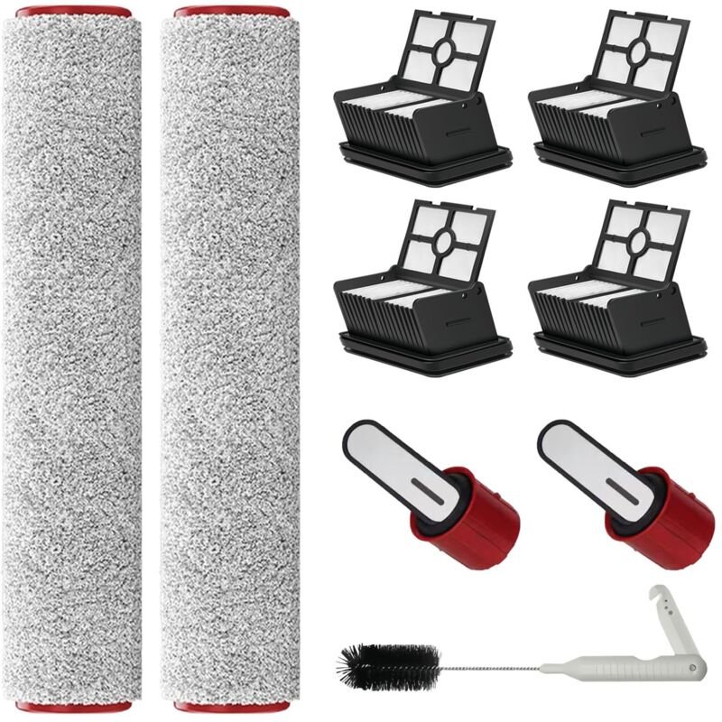 Ersatzteile für Dreame H12 Pro FlexReach/H15 Pro Staubsauger: 2 Rollenbürsten, 4 HEPA-Filter, H15 Pro Rollenbürste und F...