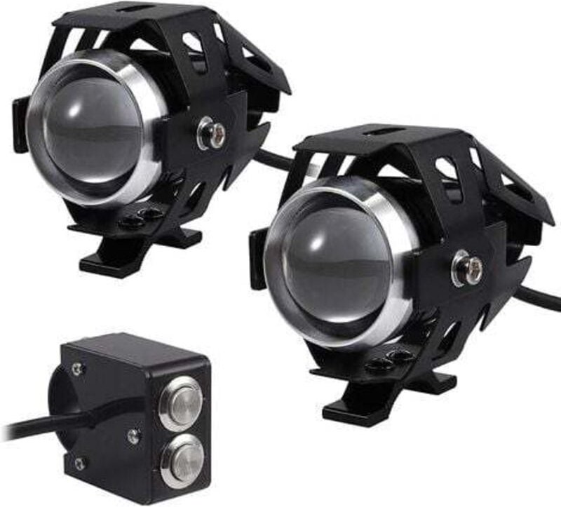 2 Stück 15 W Motorradscheinwerfer, zusätzliche LED-Leuchten, Motorrad-Frontscheinwerfer, Anti-Beschlag-Projektor, Spot, ...