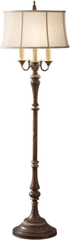 Gibson - 4 Licht Stehlampe Antik Braun, E27 - Elstead