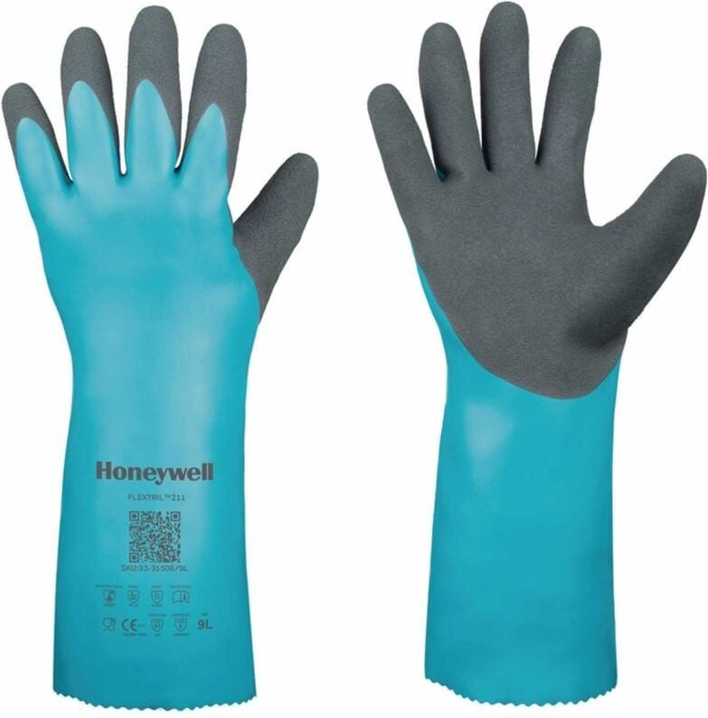 Honeywell - 33-3150E/10XL Chemiehandschuhe flextril™ 211 Größe 10 grün en 388, en
