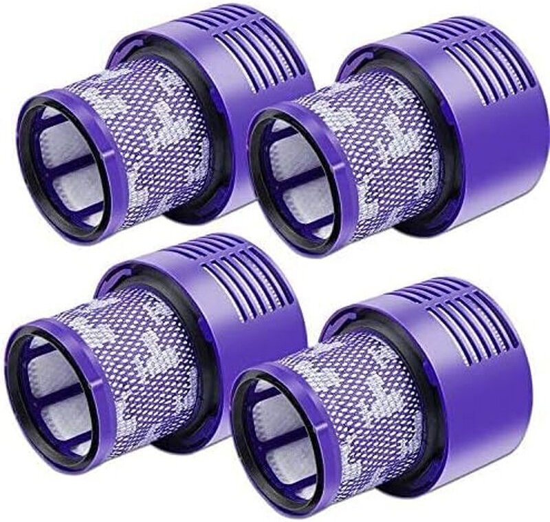 Packung mit 4 V10 Filtern für Dyson Staubsauger, Packung mit 4 Ersatzfiltern für Dyson V10, V10 Absolute, V10 Animal, V1...