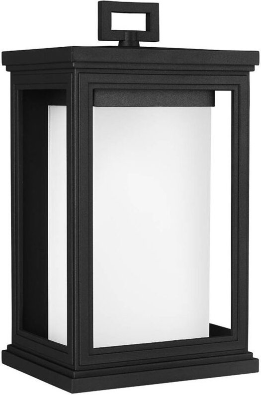 Roscoe - 1 Leichte mittlere Wandlaterne für den Außenbereich Hellschwarz IP44, E27 - Elstead