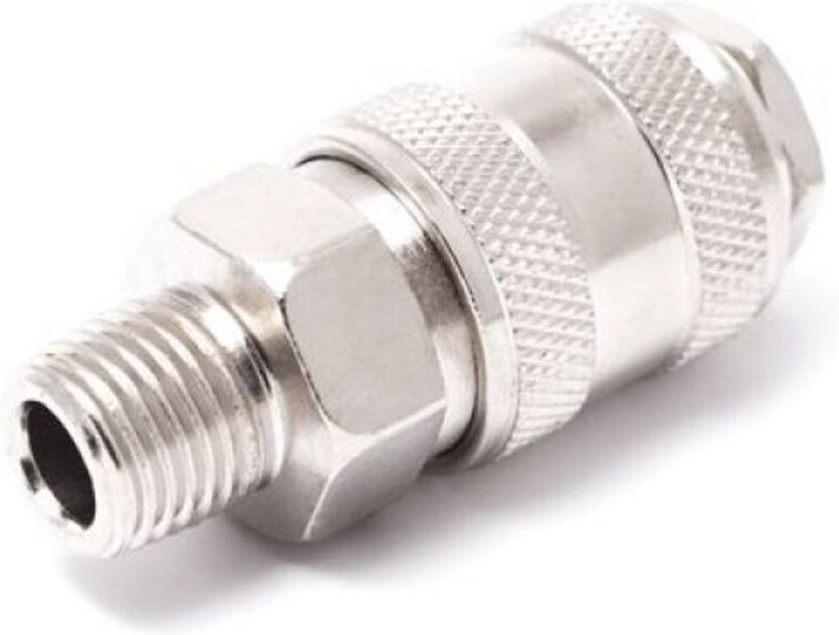 Pneumatischer Schnellwechsler mit Ventil mit 1/4" Außengewinde