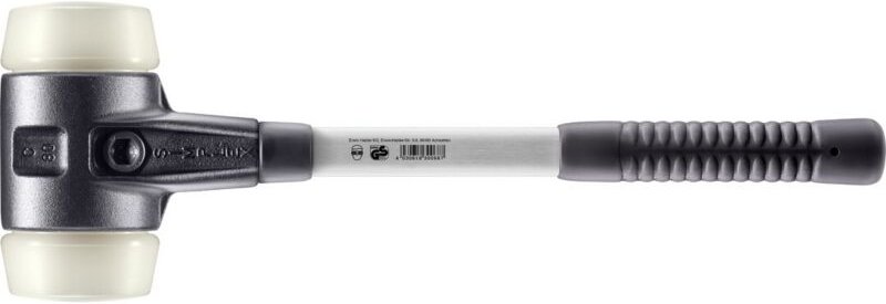 Thumbnail - SIMPLEX-Schonhammer, Nylon mit verstärktem Tempergussgehäuse und Fiberglasstiel D=80 mm 3708.080