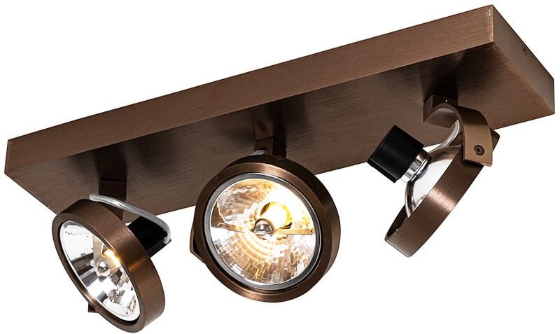 Design-Spot dunkelbronze verstellbar 3-flammig - Go