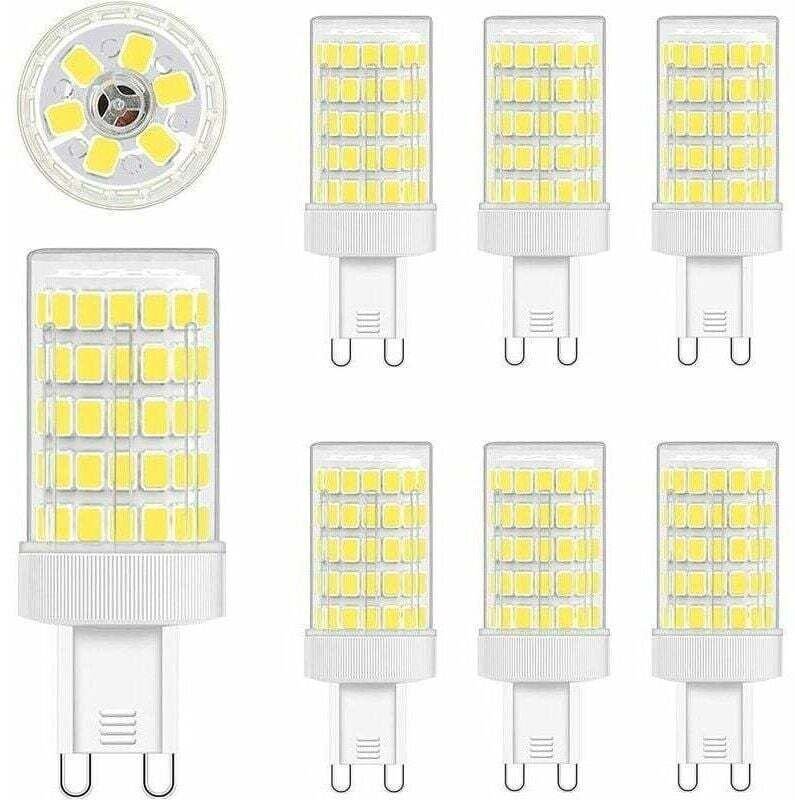 G9 LED-Lampe, Kaltweiß, 10 W LED G9 6000 K, entspricht 80 W Glühlampe, 900 lm, 220 V Wechselstrom, 360° Abstrahlwinkel, ...