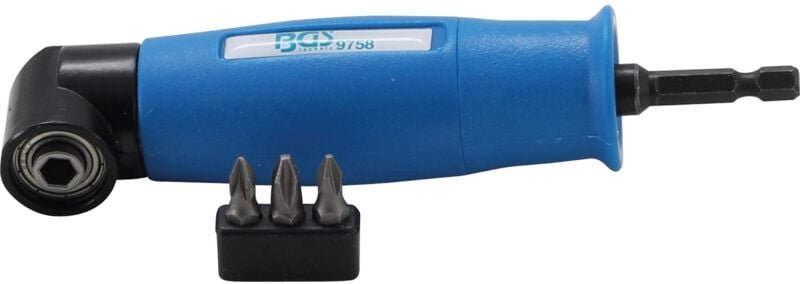 Bgs Technic - Winkelbohrvorsatz Antrieb Außensechskant 6,3 mm (1/4') / Abtrieb Innensechskant 6,3 mm (1/4') 4-tlg.