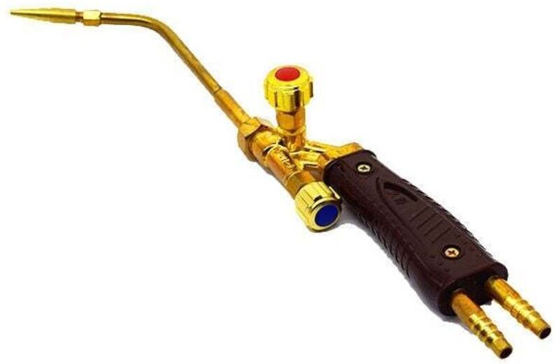 Oxi-Acetylen-Oxypropan-Schweißbrenner, hitzebeständiges Druckluftschweißgerät für das Einspritzschweißen (H01-6) 39cm.