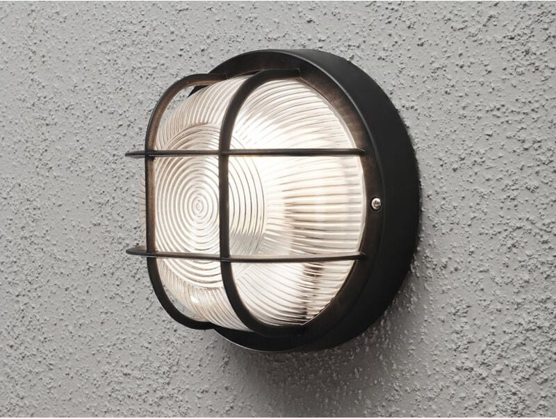 Kellerleuchte mantova für Wand-& Deckenmontage Ø18,5cm, Schwarz