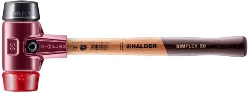Erwin Halder Kg - Halder simplex 3026.050 Schonhammer ergonomischer Griff, hart, mittelhart 1130 g 370 mm 1 St.