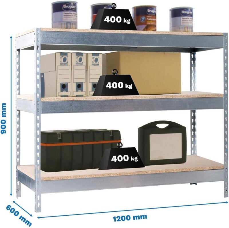 Simonrack SIMONWORK BASIC 3 Tisch aus Metall und robustem Holz