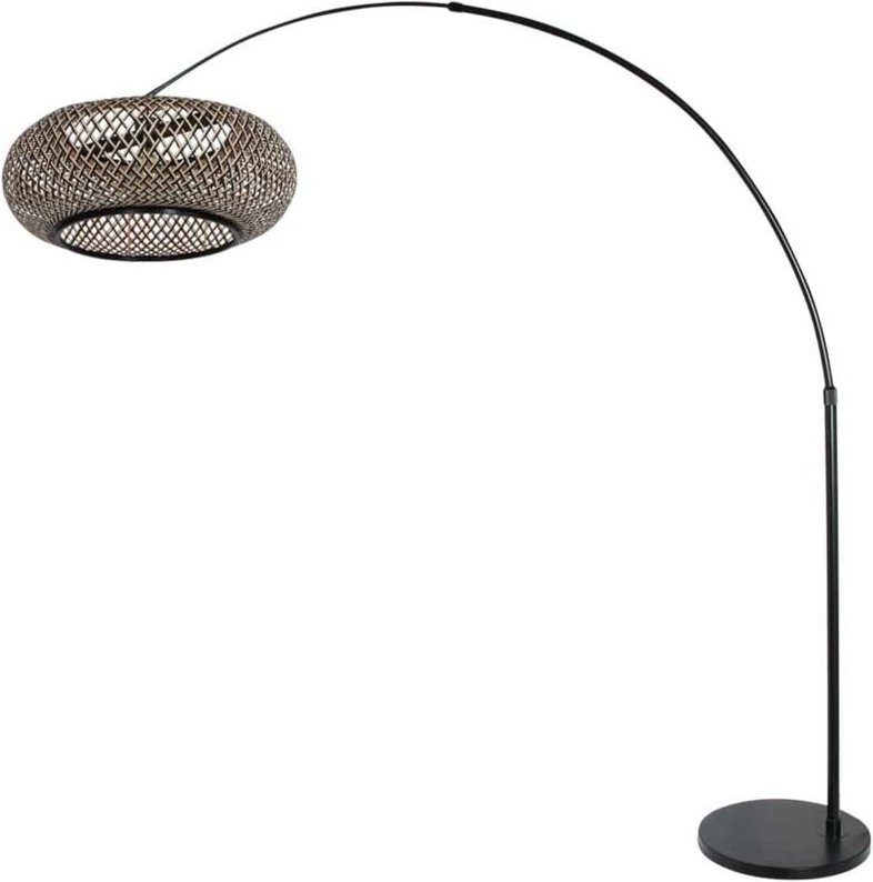 Steinhauer - stehlampe - Sparkled Light - schwarz - bambus metall