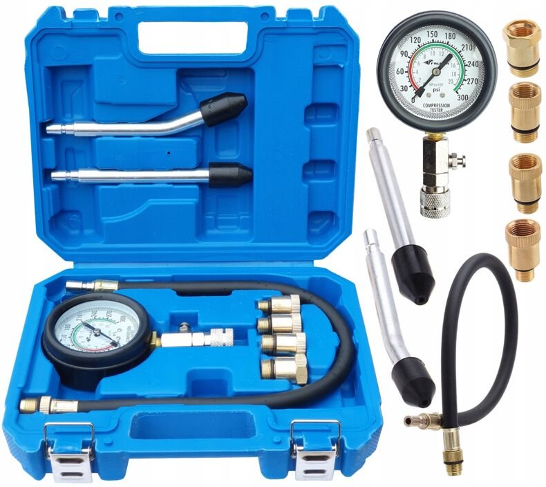 Kompressionsdruck-Einspritzungs-Tester Benzin-Messgerät 0-300 Psi 20 BAR