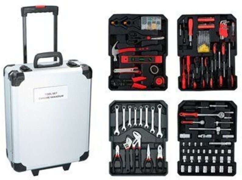 Werkzeugkoffer gefüllt 187-tlg.
