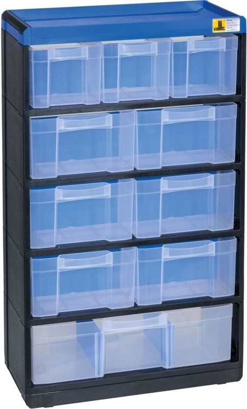FP - Allit 464640 Kleinteilmagazin VarioPlus Pro 53/21 (b x h x t) 300 x 525 x 135 mm Schwarz, Blau 1 s