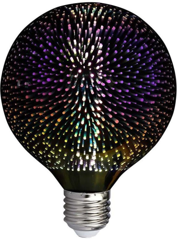 V-TAC LED-Glühbirne E27 5W G125 Glühfaden 3D 3000K