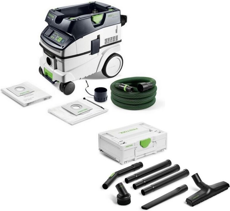 Absaugmobil cleantec ctm 26 ei ac + Reinigungsset rs-st d 27/36-Plus - Festool