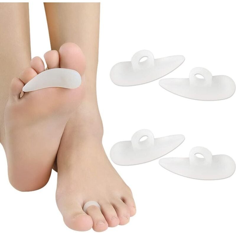 Shining House - Paar Zehenkorrektur-Pads, Gel-Pads zum Glätten von Hammerzehen, für Männer und Frauen, Zehenspreizer