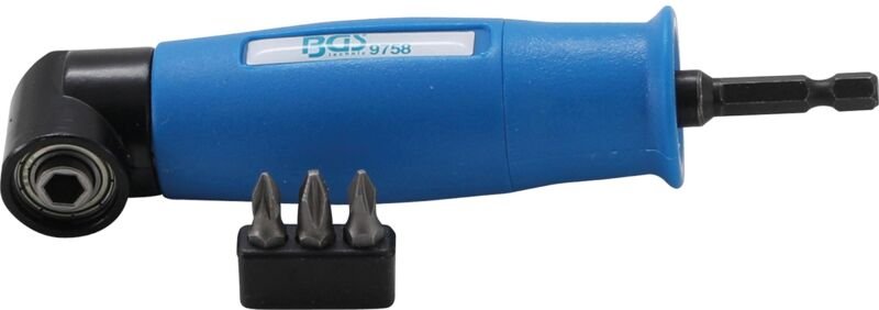 Bgs Technic - Winkelbohrvorsatz Antrieb Außensechskant 6,3 mm (1/4') / Abtrieb Innensechskant 6,3 mm (1/4') 4-tlg.