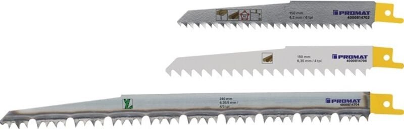 Säbelsägeblattset für Holz 3-teilig