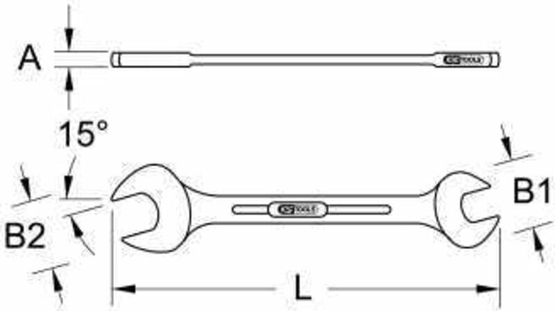 Doppel-Maulschlüssel,3,2x5,5mm